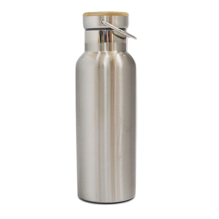 LT- [450GR] Termos Tutup Bambu H599-1 / Thermos Stainless Steel Tahan Panas