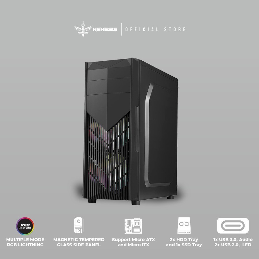 NYK Nemesis T10 Scylla SC Casing Komputer - Casing PC Gaming