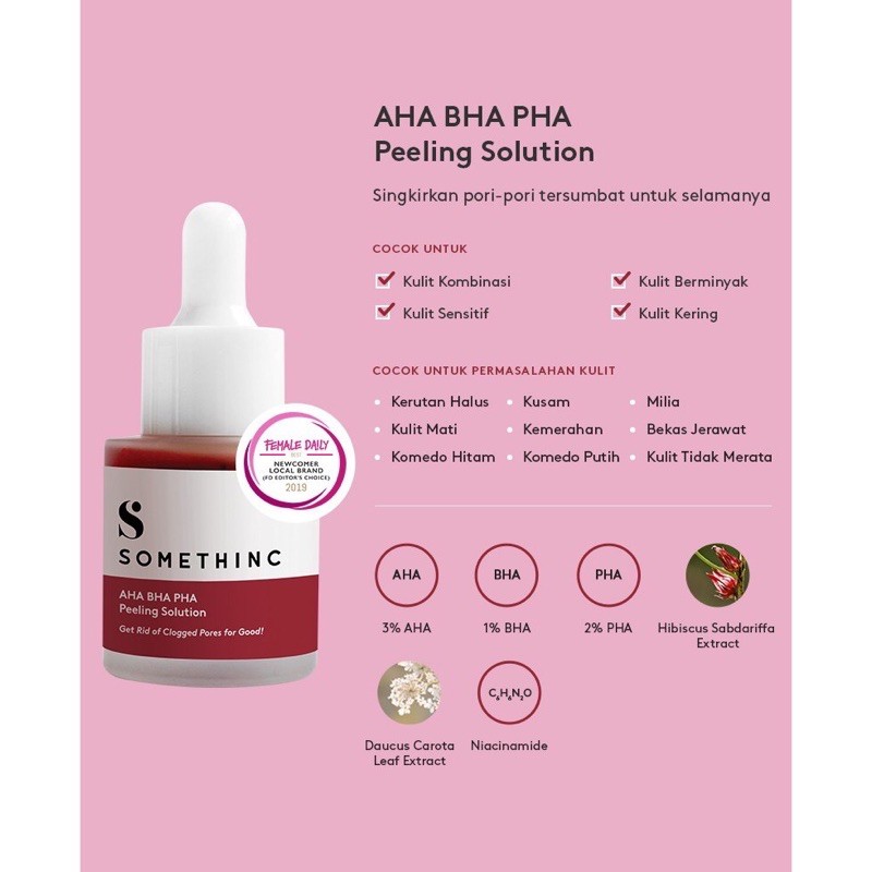 Somethinc AHA bhA peeling solution