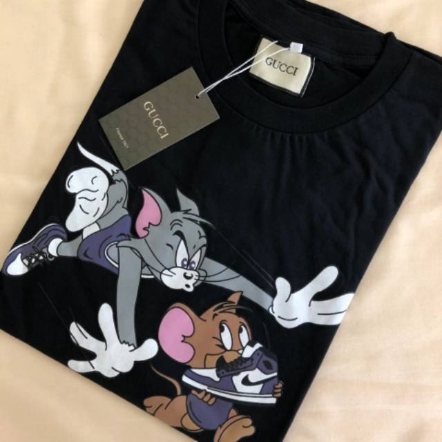 Kaos T-Shirt Pria/Wanita Gucci