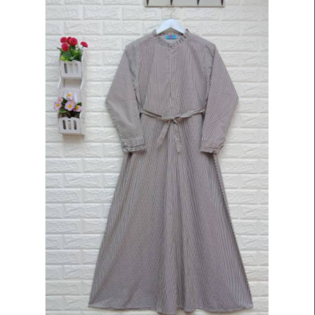 Gamis katun jepang salur
