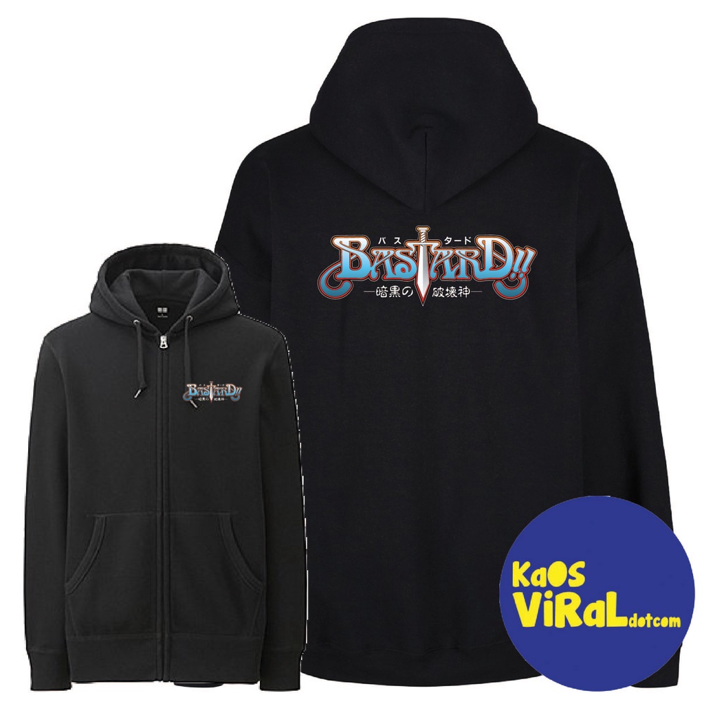 JACKET HOODIE ZIPPER ANIME BASTARD FLEECE UNISEX JUMPER