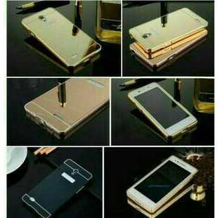 Hardcase Bumper Slide Mirror Oppo Joy R1001/R1011 Aksesoris Smartphone Model Baru Murah