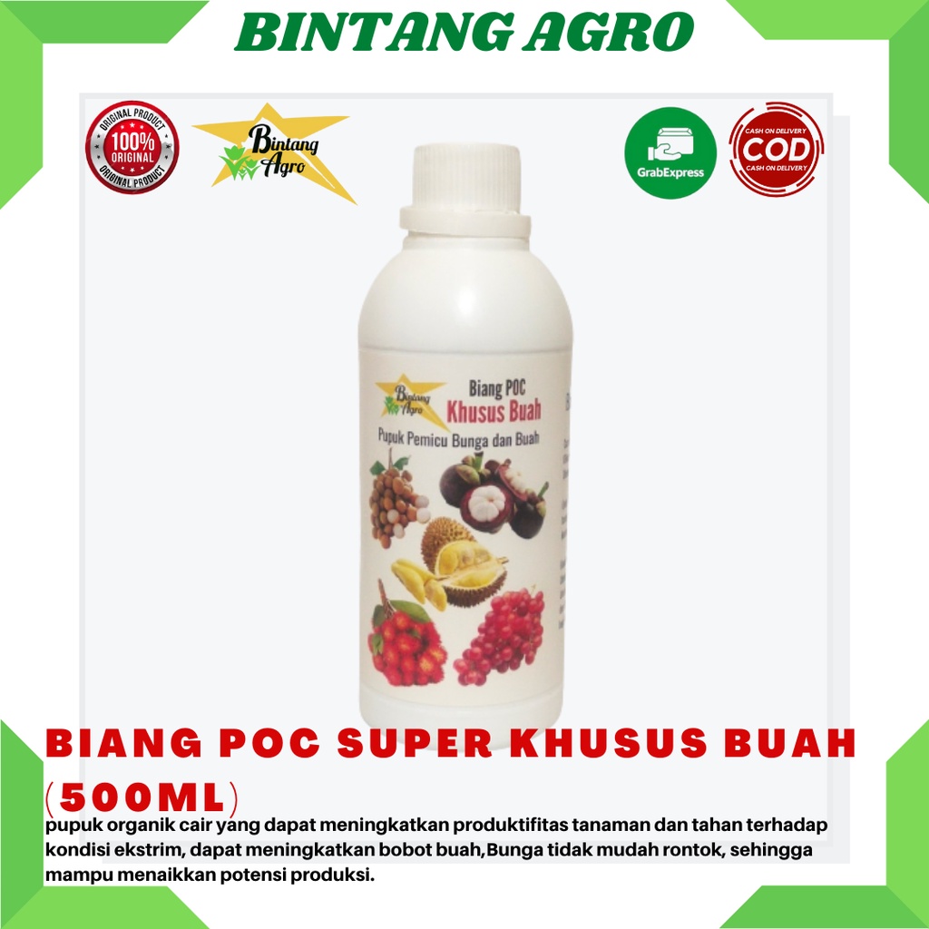Biang Pupuk Khusus Buah - Pupuk Organik Buah Cair - Pupuk Buah Organik