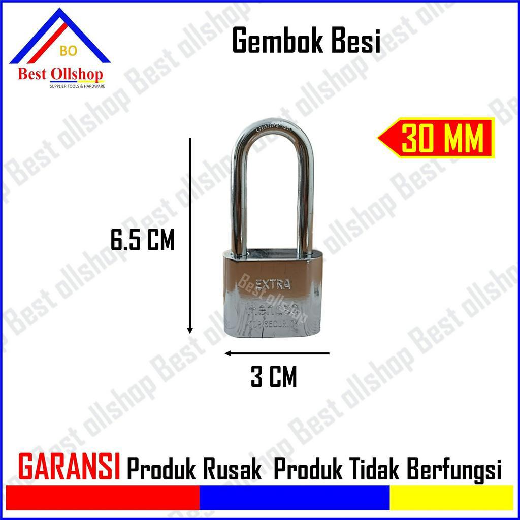 Gembok Leher Pendek dan Panjang 30mm / Gembok Pintu / Gembok Jendela