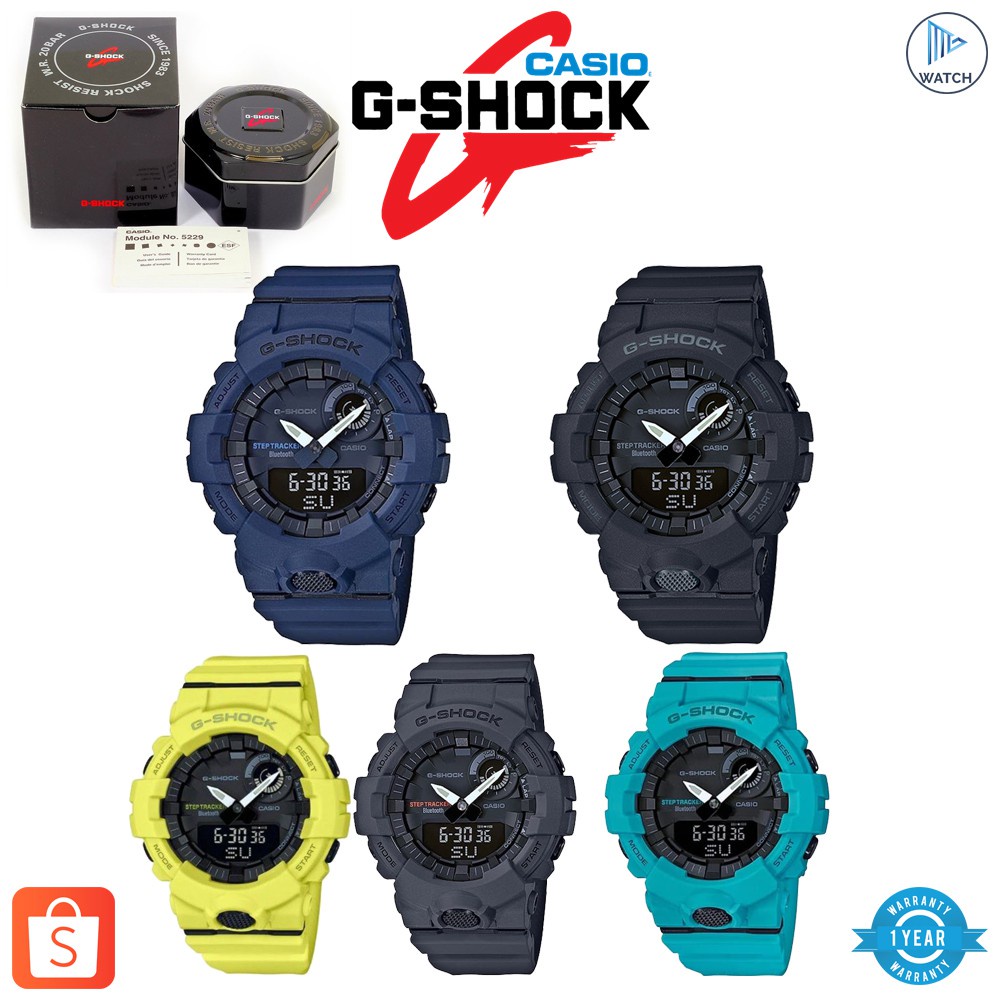 JAM TANGAN PRIA WANITA | RANTAI | KULIT | KARET | MURAH | PRIA GSHOCK GBA-800 ALL VARIAN WARNA