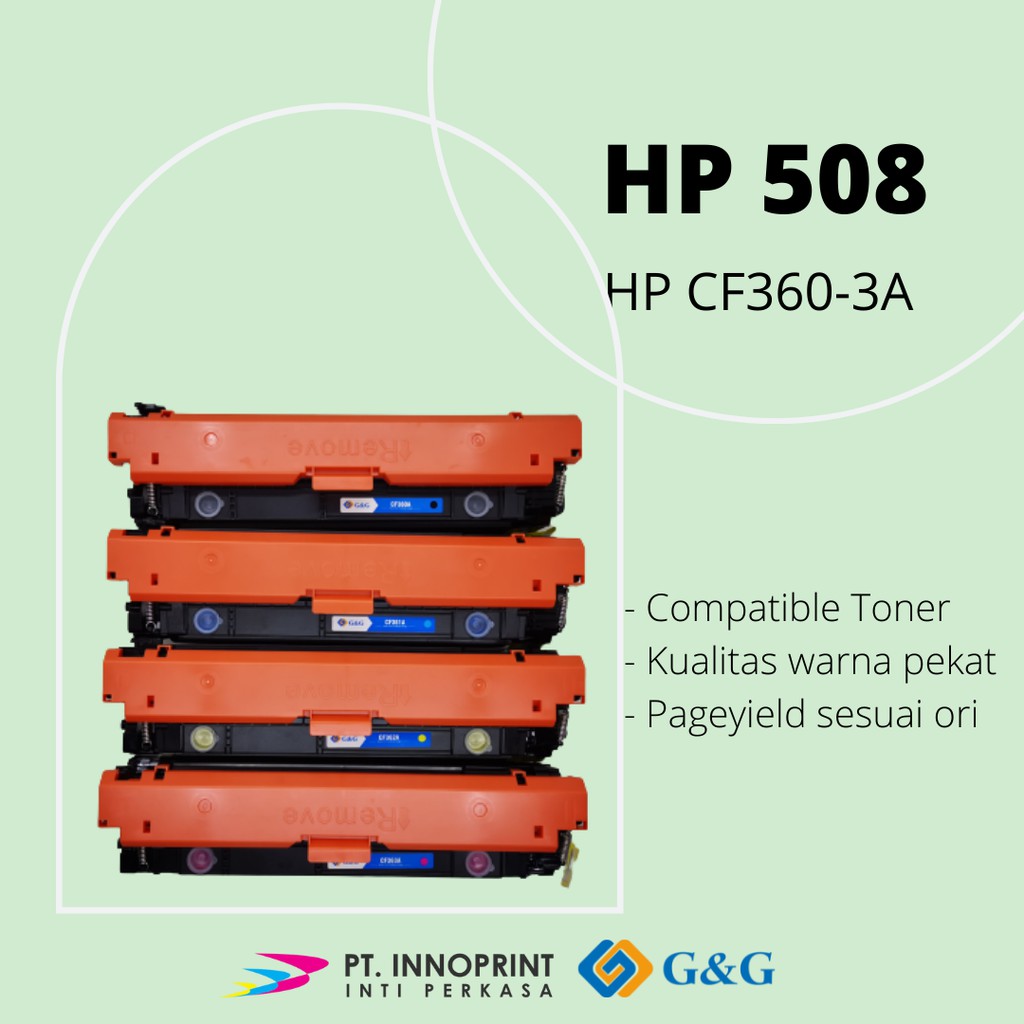 Cartridge Toner Hp Laserjet 508 A CF360A - CF361A - CF362A - CF363A