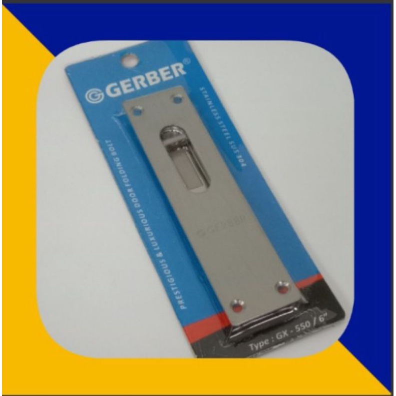 Grendel tanam pintu sliding/geser Gerber Stainles 6 inch GR-1183
