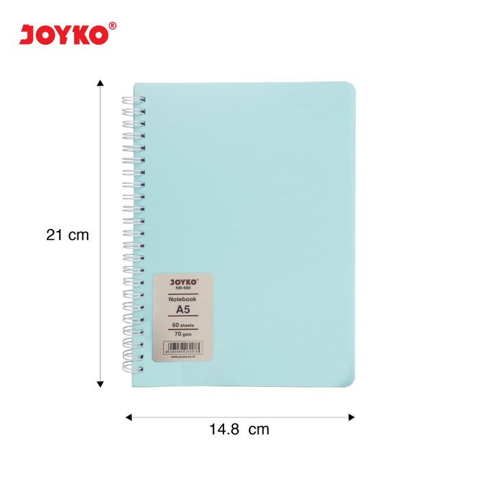 Notebook Diary Agenda Buku Catatan Bergaris Spiral Joyko NB-680 A5