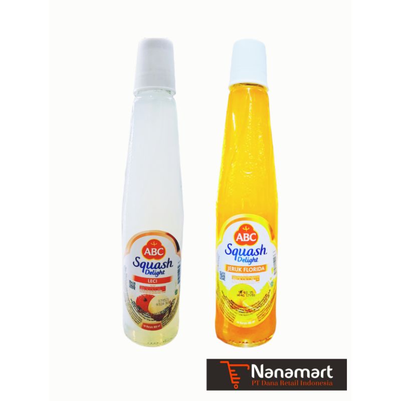 

ABC Sirup Squash Jeruk, Leci 460 ml