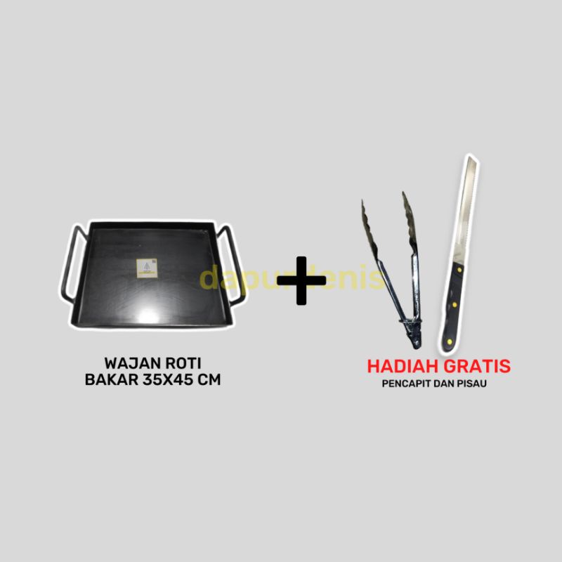[35x45] WAJAN ROTI BAKAR / TOAST PAN / WAJAN ROTI BAKAR / WAJAN BURGER / WAJAN KEBAB / WAJAN TELUR /