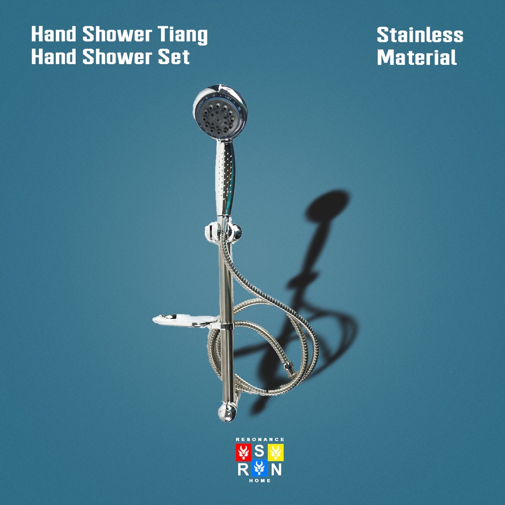 Handshower Tiang Fullset Stainless Resonance Home