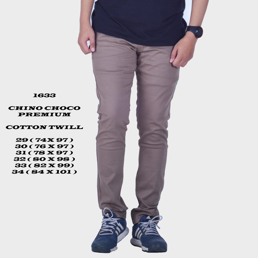 celana chino coklat susu