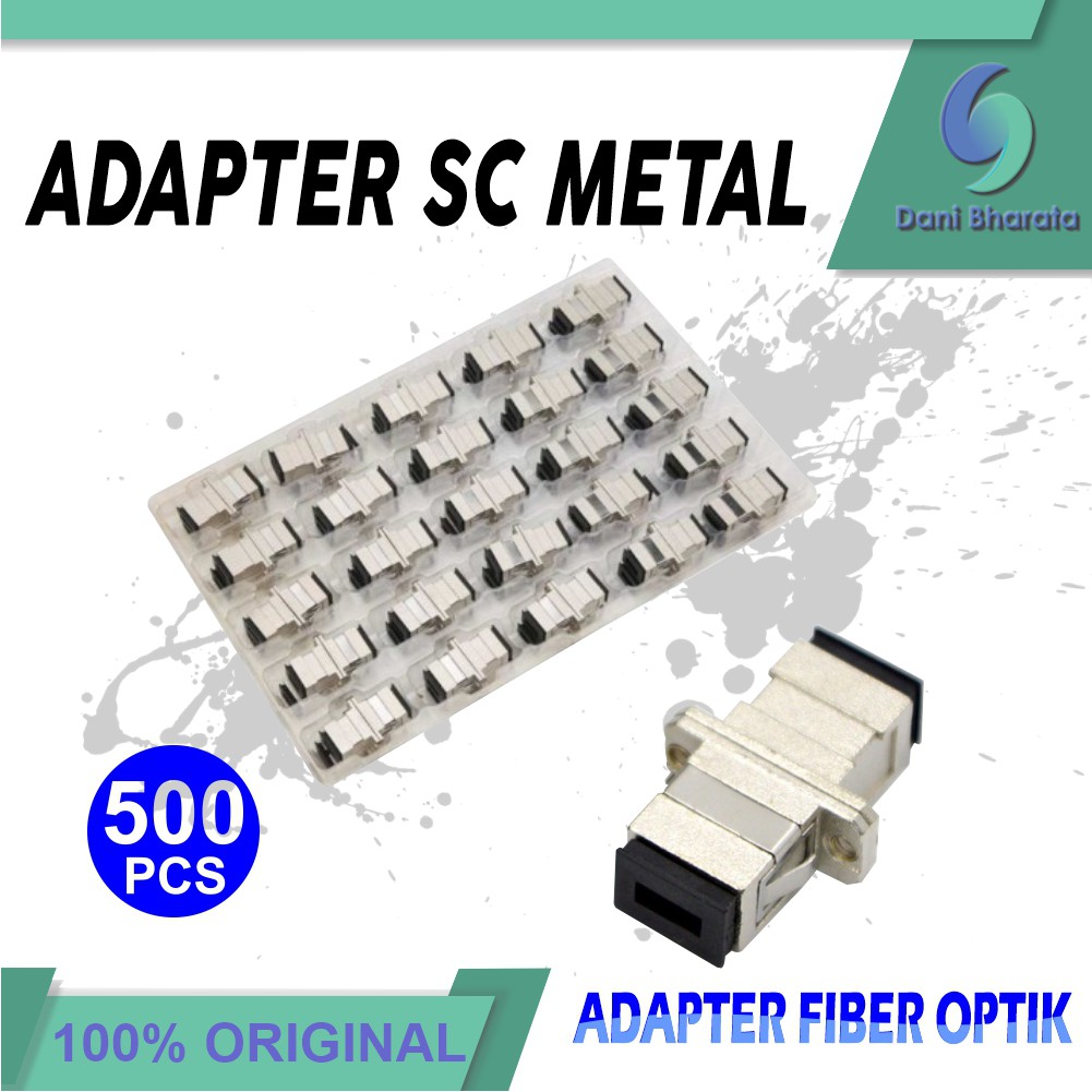 Adapter Fiber Optik Coupler SC SC Metal Connector Fiber Optic 500 PCS