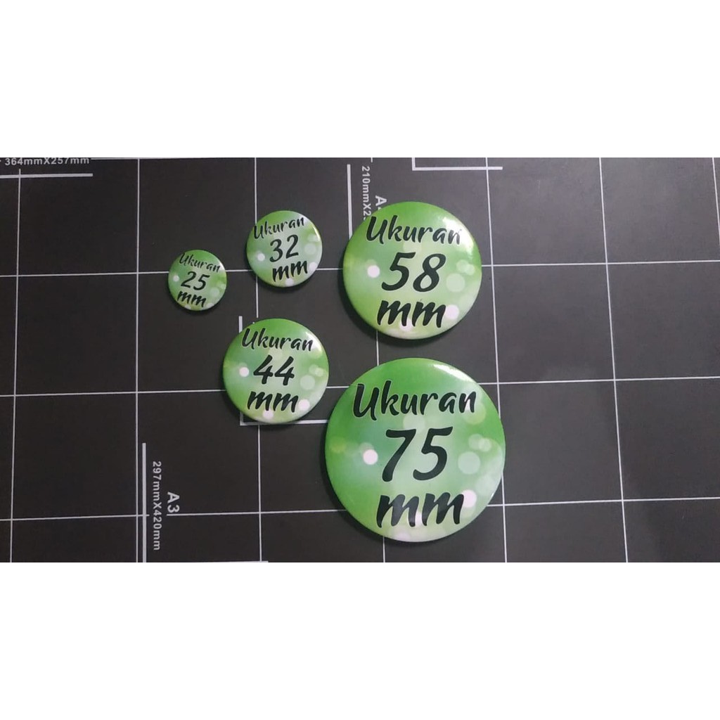 

Pin Peniti Custom Murah Meriah, Ukuran 25mm, 32mm, 44mm, 58mm, 75mm