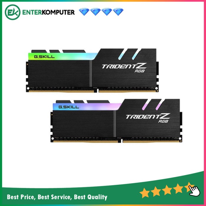 Gskill DDR4 TridentZ RGB PC32000 16GB (2x8GB) Dual Channel F4-4000C17D-16GTZRB