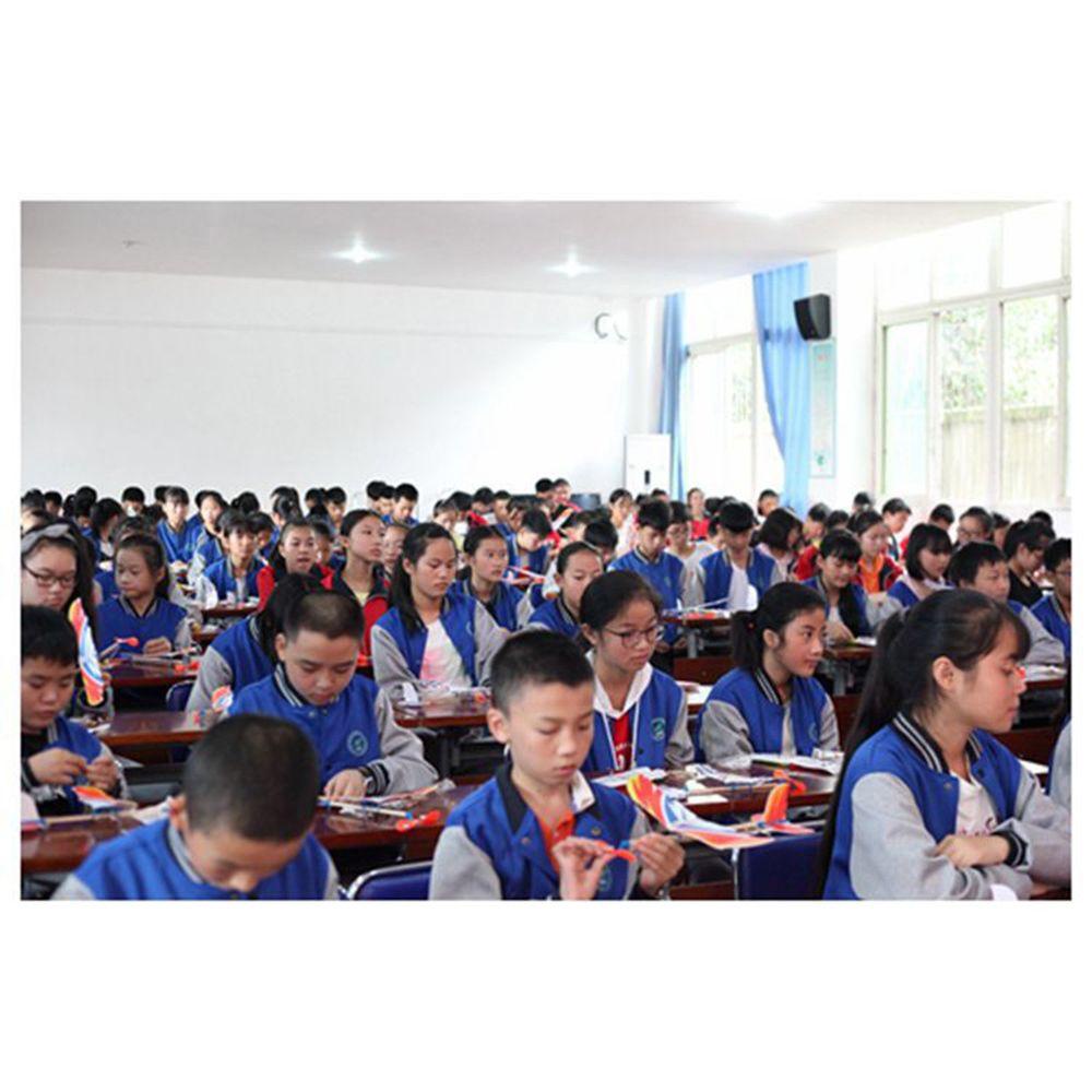 R-flower 1pc Mainan Pesawat Terbang Glider Lempar Tangan Dengan Karet Gelang Untuk Anak Power