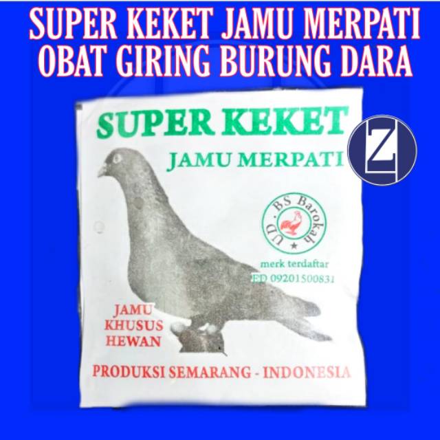 Super Keket Jamu Giring Merpati Penambah Stamina Burung Dara