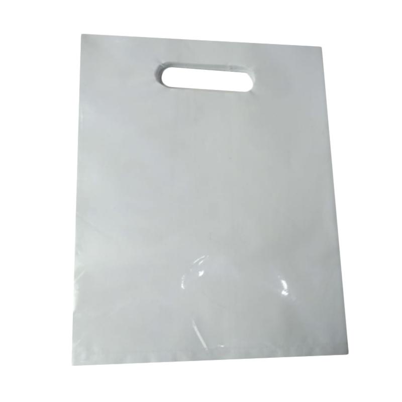 TERBAGUS!!! Tas Olshop Plastik Pond Oval Polos Warna Silver Uk. 20 x 30