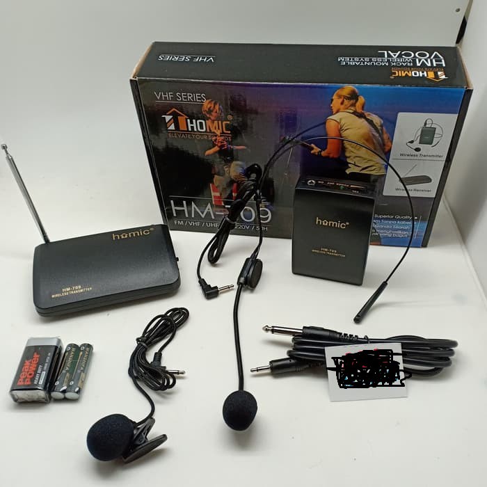 Homic Microphone Jepit - Bando Homic HM 709 Original - Microphone Clip On