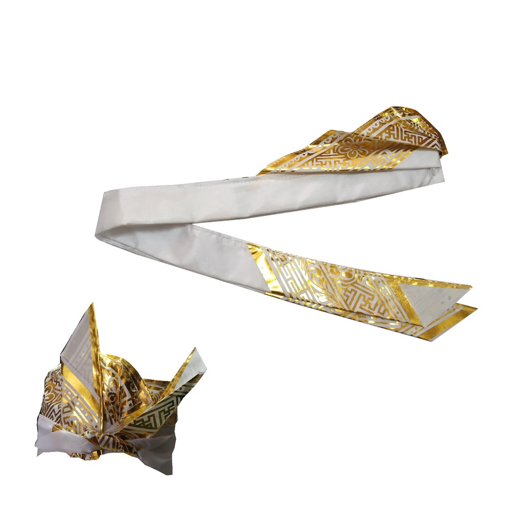 SudanBali Udeng Bali Setengah Jadi Motif Endek Batik Udeng Anak dan Dewasa