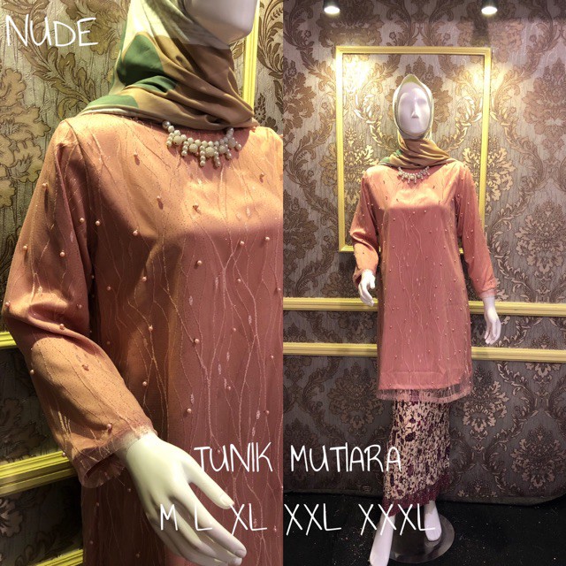 KEBAYA TUNIK MUTIARA / KEBAYA TUNANGAN / KEBAYA SYARI/ KEBAYA WISUDA
