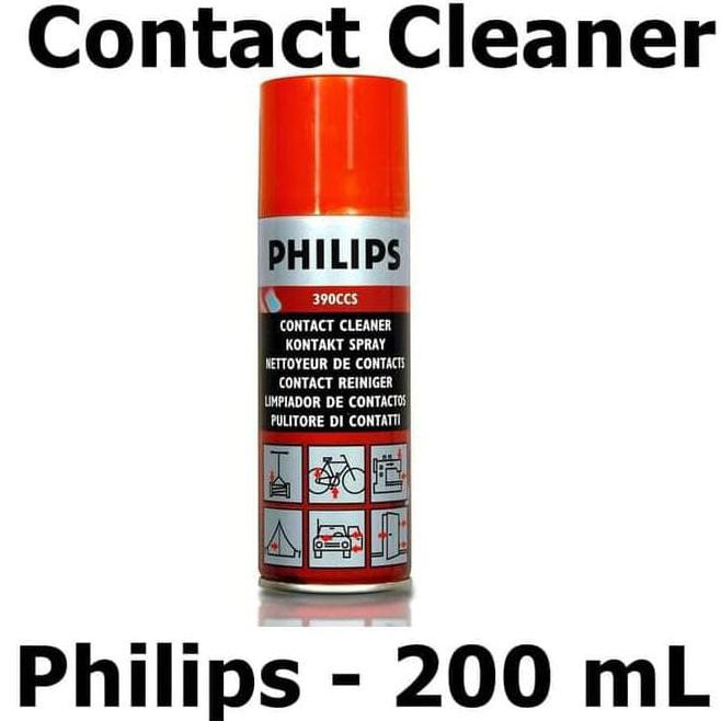 TERMURAH PHILIPS CONTACT CLEANER 390CCS KONTAK CLEANER SPRAY 200 ML