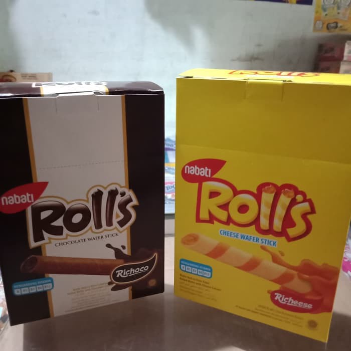 

Nabati Roll's ( Keju & Coklat ) / Nabati Rolls Kemasan Box