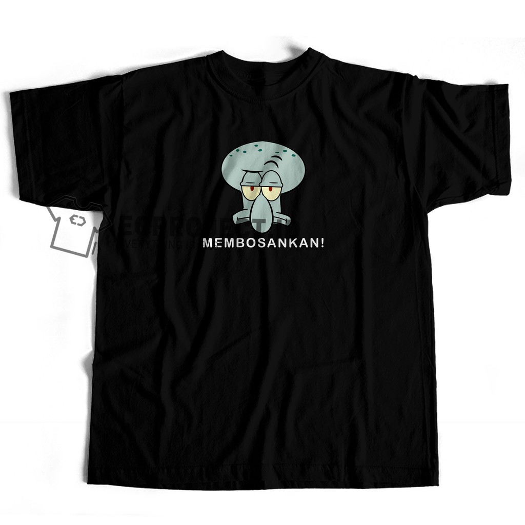 012 KAOS SQUIDWARD MEMBOSANKAN BISA CUSTOM WARNA DAN DESAIN SUKA SUKA ECPROJECT.ID