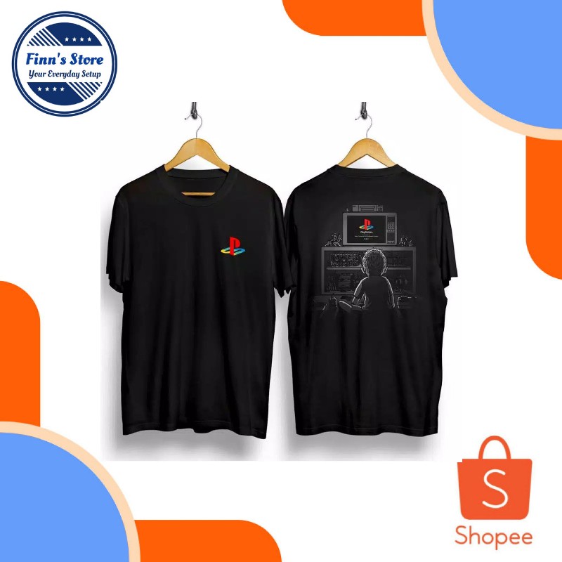 KAOS DISTRO KAOS MURAH KAOS LOGO PLAYSTATION