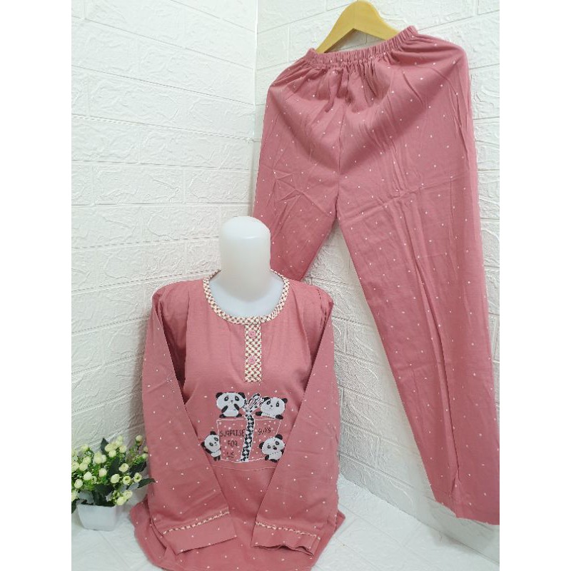 COD Baju tidur wanita Tessa PP import badan tebal dan adem 104-2