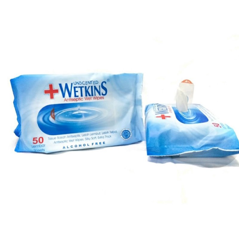 TISU BASAH WETKINS ANTISEPTIC 50s