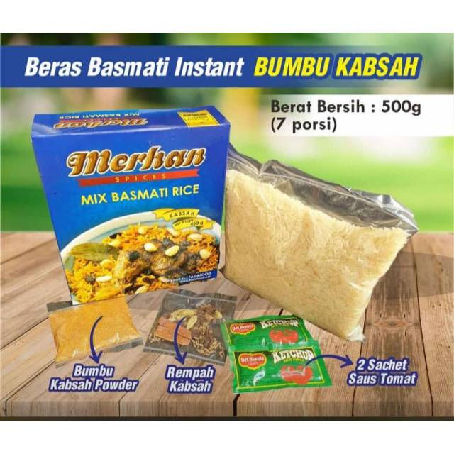 

Nasi Kabsah Instan Porsi Kroyokan