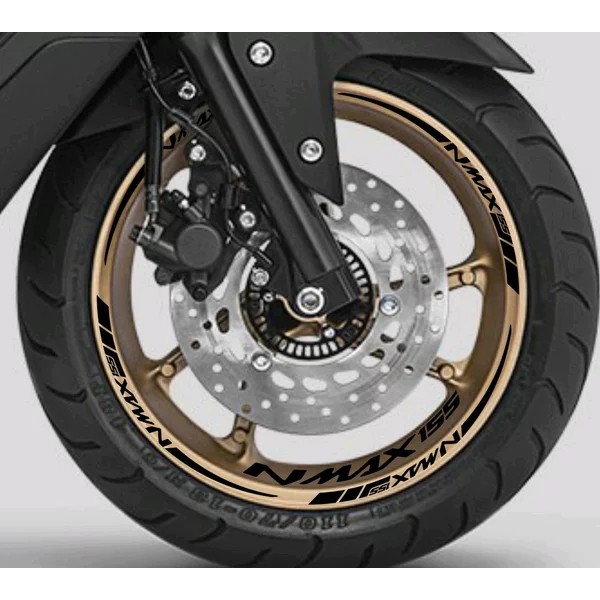 STIKER VELG NMAX hitam velg gold