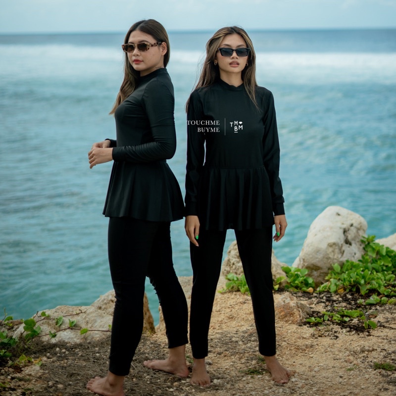 TMBM - Robin Baju renang wanita muslimah muslim lengan panjang hijabers hijab swimwear swimsuit cela