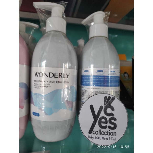 Wonderly Voyage Biru Brightening Serum Tubuh Body Lotion 300 ml terinspirasi Wangi Mewah parfum dunia Perawatan Kecantikan Badan