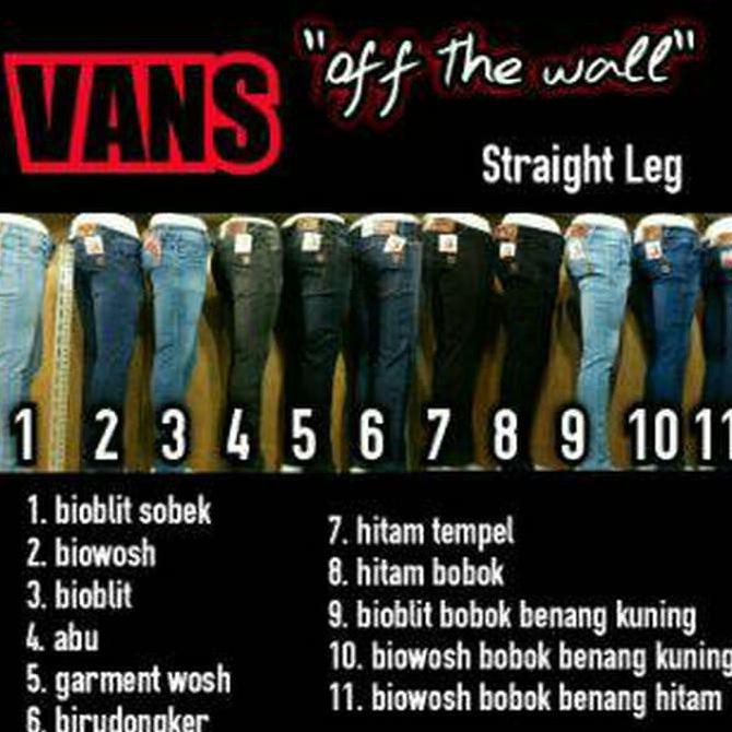 Celana Jeans Vans Stretch / Skinny / Pinsil