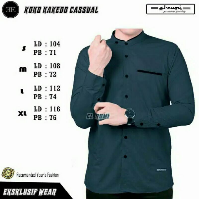 baju koko lengan panjang exclusif