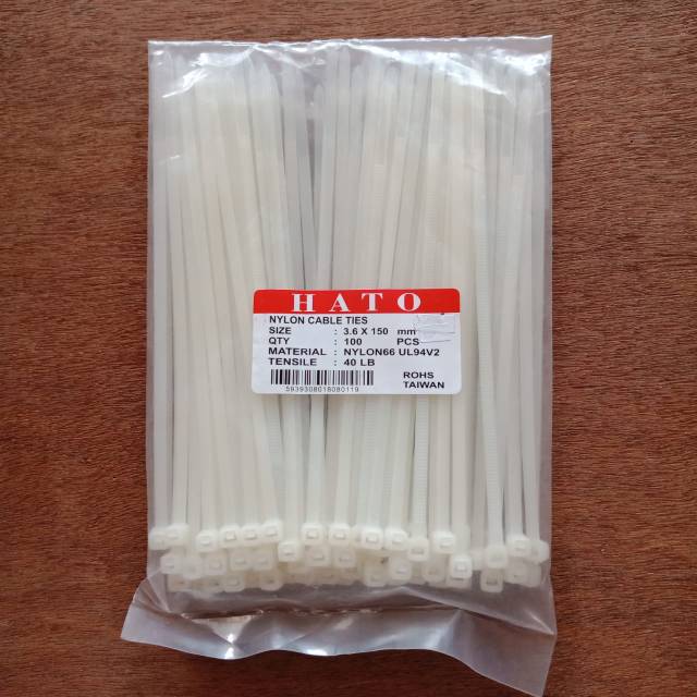 

Kabel Ties 3.6 x 15 cm HATO