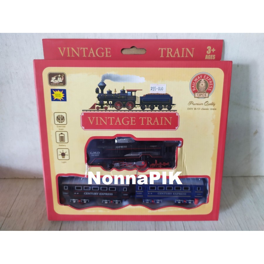 Classic Train Vintage / Mainan Anak Train Play Set