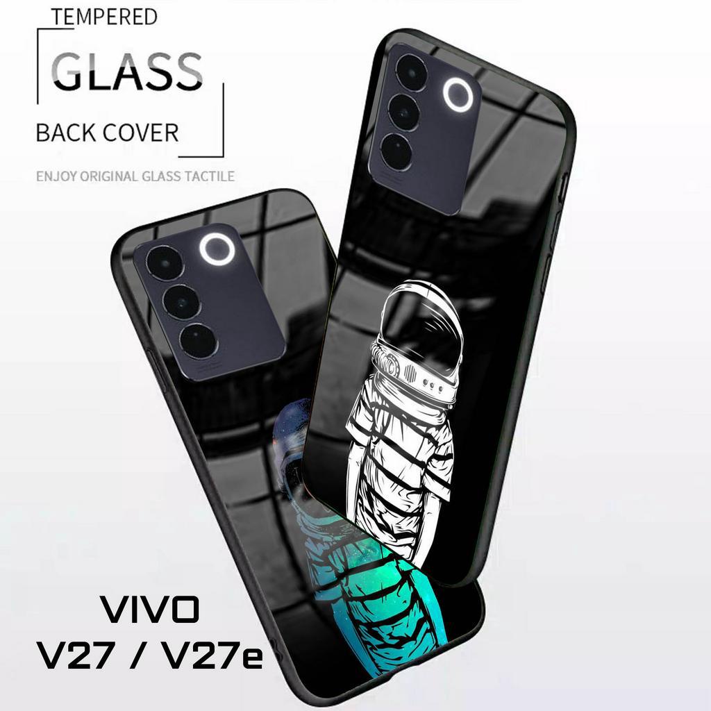 Softcase Glass SPACE [K62] for VIVO V27 V27e V27 5G Terbaru CAMERA PROTECT Casing Handphone-Pelindung Handphone