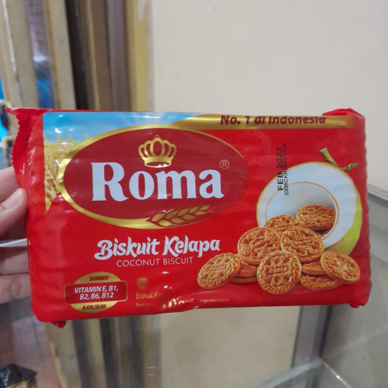 

Roma Biskuit Kelapa Coconut Biscuit Kue Bulat Merah Cemilan Sehat Jajanan Jadul Enak Gurih Family Pack 300gr Makassar