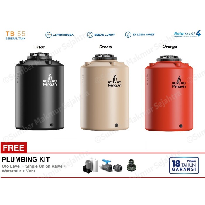 new Tangki / Tandon / Toren Air Penguin 650 Liter - TB 70 (TB70)