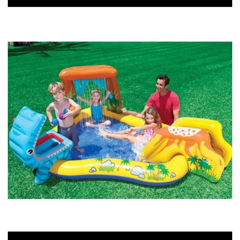 INTEX Kolam Renang Family Keluarga - Kolam Renang Perosotan - LENGKAP