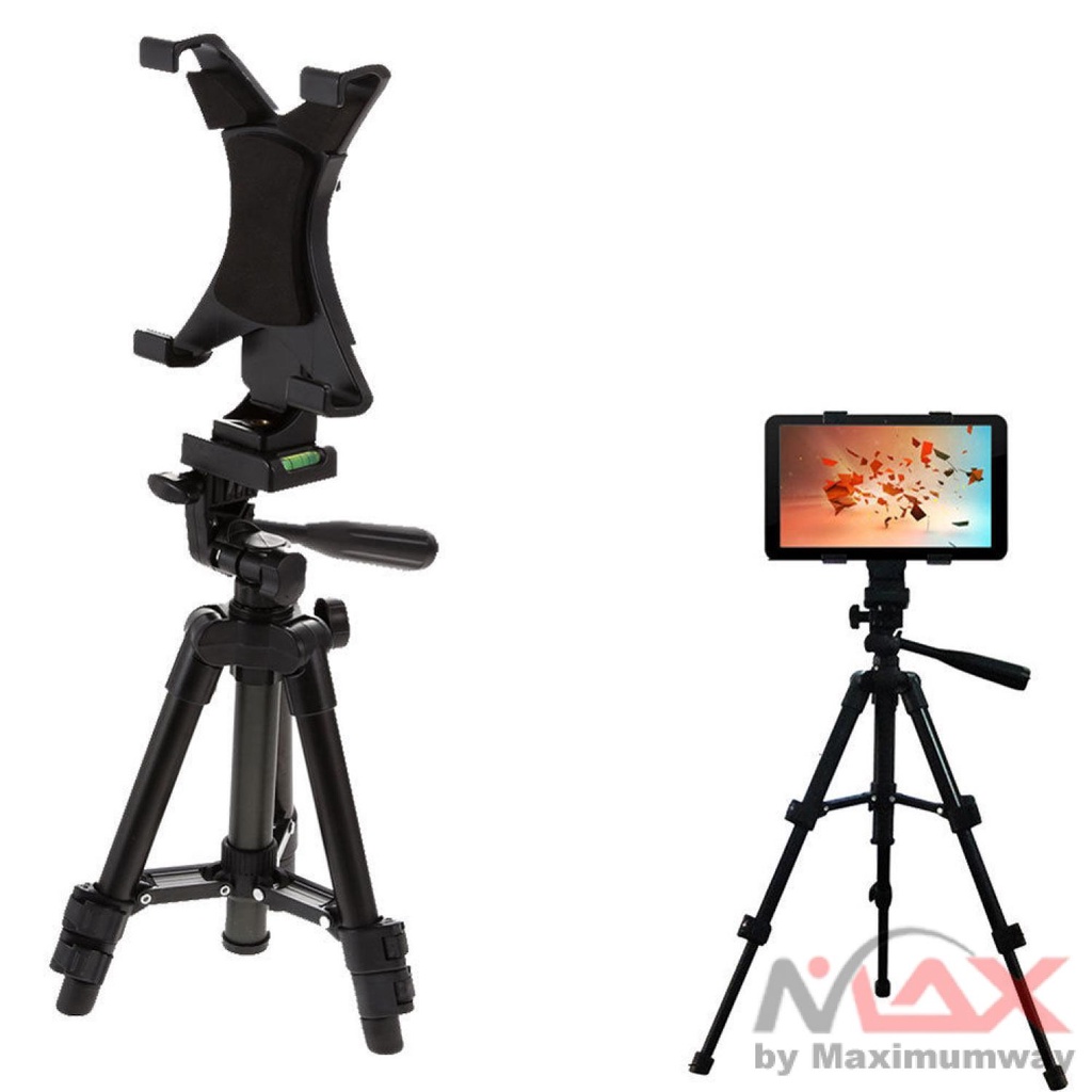 Holder Tripod untuk Tablet dan HP Holder Mount 1/4 Screw Bracket Tripod Universal Tablet Tripod Mount Clamp With 1/4&quot;Thread Adapter For iPad 2/3/4/Air/Air2 /mini For Galaxy Tablet Phone Bracket Holder Accessories of Tripod Ball Head Tablet PC Clamping