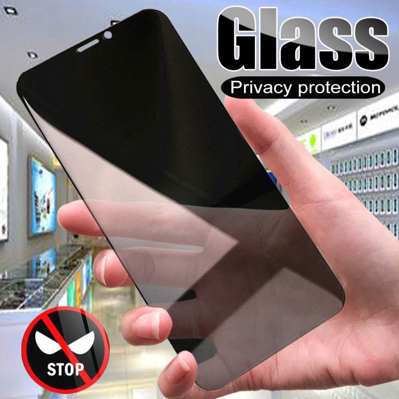 Tempered Glass Anti Spy iPhone X iPhone XS iPhone XR iPhone XS MAX Anti Gores Anti Spy Full Layar