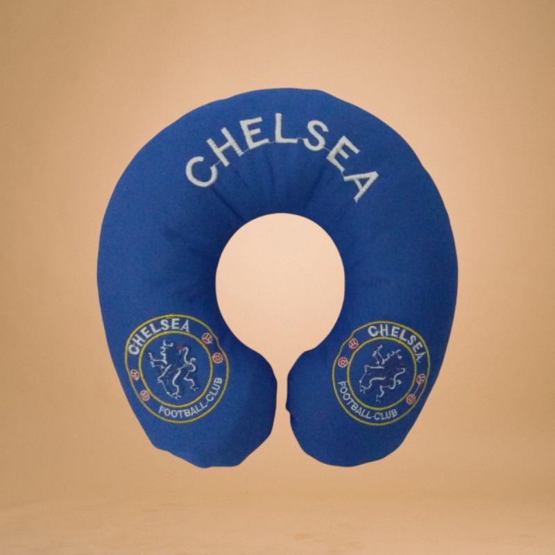 Bantal Leher Chelsea Bahan Velboa isi Darcon Team Bola