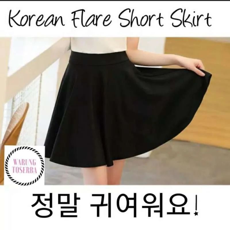 Korean Flare Short Skirt