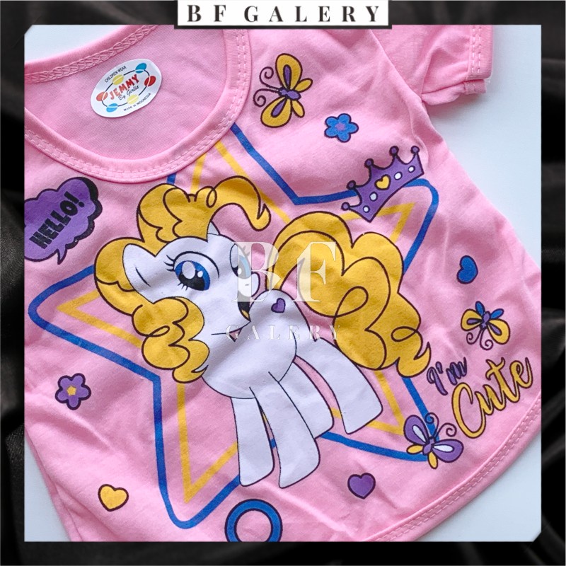 BFC005 Set Baju Anak Setelan Baju Tidur Anak Perempuan Gambar Unicorn Lucu Usia 0-2Tahun Baju Bayi Perempuan