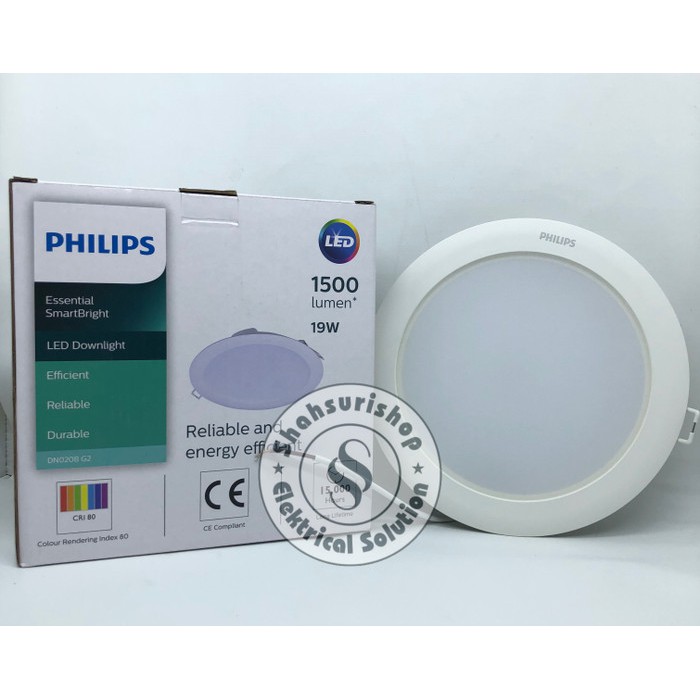 Jual PHILIPS LED Downlight DN020B G3 18W 18 W WATT LED9 7" D125 220 ...